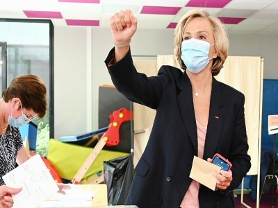 Valérie Pecresse (Libres!) vote à Vélizy-Villacoublay le 20 juin 2021 - Bertrand GUAY [AFP/Archives]