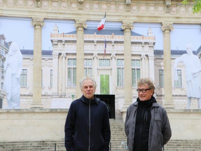 Pierre Delavie (à gauche) et Jean Blaise, directeur artistique d'Un été au Havre. - Paul Bancaud