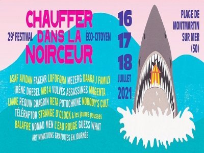 L'affiche de la 29e édition du festival Chauffer dans la Noirceur. - chaufferdanslanoirceur.org