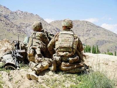 Des soldats américains dans la province de Wardak, en juin 2019, en Afghanistan - THOMAS WATKINS [AFP/Archives]