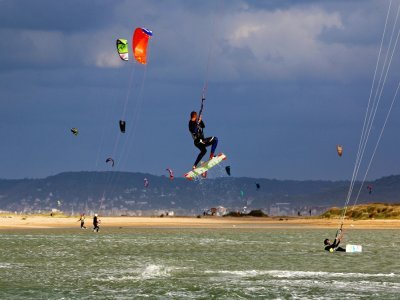 Merville-Franceville, le meilleur spot de kitesurf.  - Fabien Mahaut