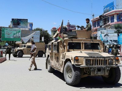 Des forces de sécurité afghanes à Kunduz, en mai 2020 - STR [AFP/Archives]