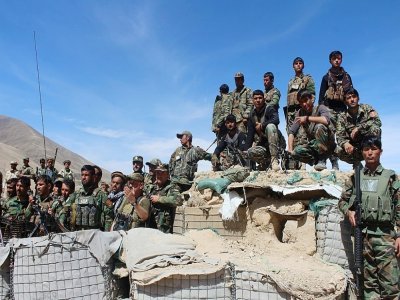 Des soldats afghans lors d'une opération dans la province de Badakhshan, le 31 mars 2018 - SHARIF SHAYEQ [AFP]