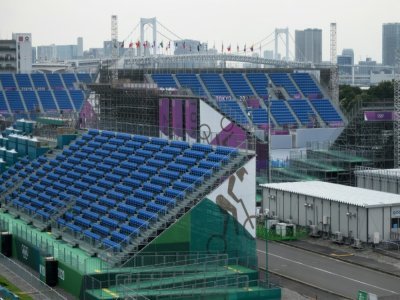 Le parc de sports urbains d'Ariake, un site des Jeux Olympiques de Tokyo 2020, à Tokyo, le 7 juillet 2021 - Kazuhiro NOGI [AFP]
