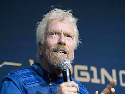 Le milliardaire Richard Branson, fondateur de la société spatiale Virgin Galactic, en octobre 2019 à Nex York - Don EMMERT [AFP/Archives]