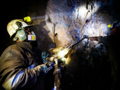 Dans la mine de cuivre de Kiara, dans le nord du Chili, le 22 juin 2021 - GLENN ARCOS [AFP]
