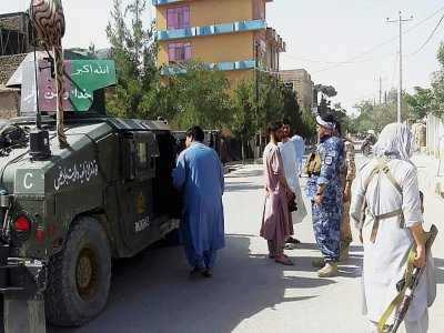 Des forces de sécurité afghanes à Qala-i-Naw, le 7 juillet 2021 dans la province afghane de Bagdhis où les talibans ont lancé une offensive - - [AFP]
