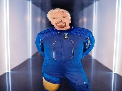 Le milliardaire Richard Branson, fondateur de la société spatiale Virgin Galactic, sur une photo non datée fournie par l'entreprise - Handout [Virgin Galactic/AFP]