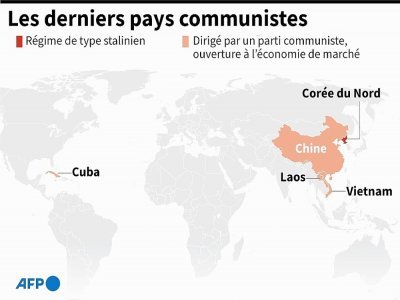Les derniers pays communistes - Aude GENET [AFP]