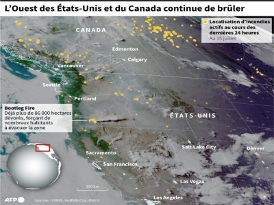 L'Ouest des Etats-Unis et du Canada continue de brûler - Patricio ARANA [AFP]