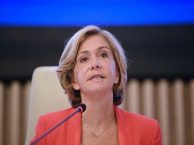 Valérie Pécresse, réélue à la tête de la région Ile-de-France, le 2 juillet 2021 à Saint-Ouen, près de Paris - MARTIN BUREAU [AFP/Archives]