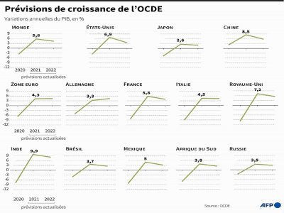 Prévisions de croissance actualisées de l'OCDE - [AFP/Archives]