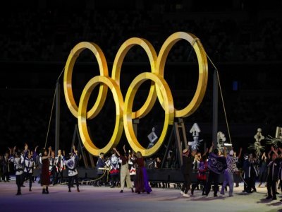 La cérémonie d'ouverture des Jeux olympiques de Tokyo, le 23 juillet 2021 - HANNAH MCKAY [POOL/AFP]