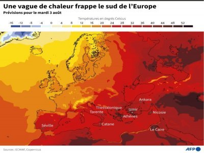 Une vague de chaleur frappe le sud de l'Europe - Jonathan WALTER [AFP]