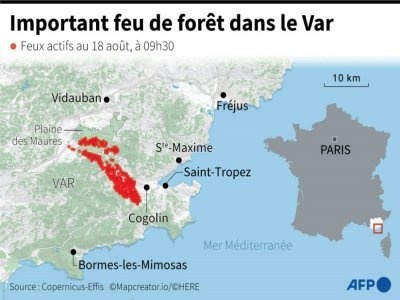 Important feu de forêt dans le Var - [AFP]