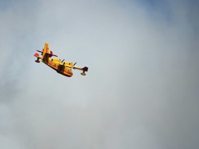 Un Canadair au Luc, dans le Var, le 19 août 2021 - Sylvain THOMAS [AFP]