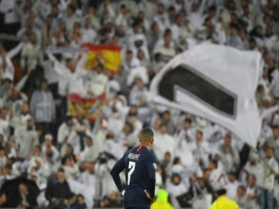 L'attaquant du PSG Kylian Mbappé contre le Real Madrid, le 26 novembre 2019 au Stade Santiago Bernabeu en Ligue des champions - GABRIEL BOUYS [AFP/Archives]