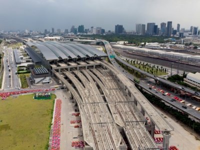La nouvelle gare de Bang Sue, à Bangkok, le 20 août 2021 en Thaïlande - Jonathan KLEIN [AFP]