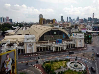 La gare de Hua Lamphong, le 20 août 2021 à Bangkok, en Thaïlande - Jonathan KLEIN [AFP]