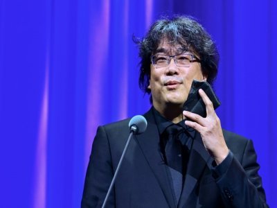 Le réalisateur sud-coréen Bong Joon-ho, président du jury de la 78e Mostra de Venise le 1er septembre 2021 - MIGUEL MEDINA [AFP]
