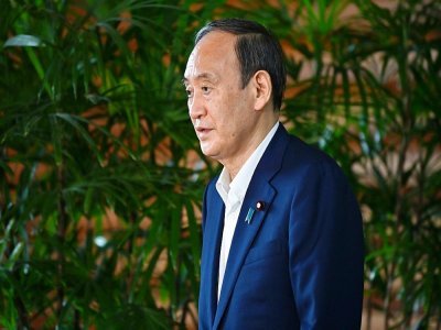 Le Premier ministre japonais Yoshihide Suga se prépare à s'adresser aux journalistes, à Tokyo le 3 septembre 2021 - Kazuhiro NOGI [AFP]