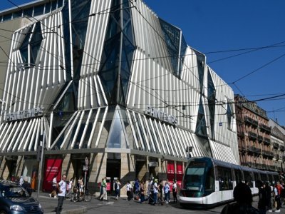 Façade du magasin Le Printemps à Strasbourg le 4 septembre 2021 - SEBASTIEN BOZON [AFP]
