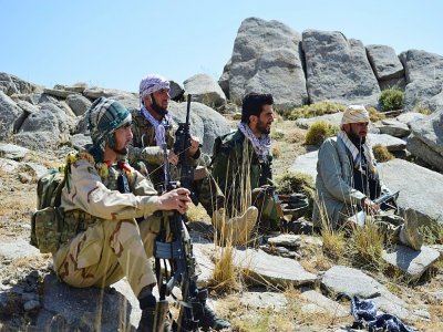 Patrouille de résistants aux talibans, dans le Panchir, le 1er septembre 2021 - Ahmad SAHEL ARMAN [AFP/Archives]
