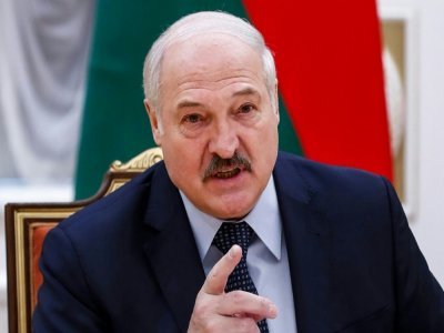 Le président bélarusse Alexandre Loukachenko, le 28 mai 2021 à Minsk - Dmitry Astakhov [POOL/AFP/Archives]