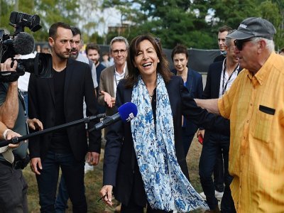 La maire de Paris Anne Hidalgo le 11 septembre 2021 à la Fête de l'Huma à La Courneuve, près de Paris - Lucas BARIOULET [AFP]