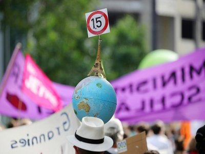 Manifestation contre le changement climatique à l'appel de Fridays For Future, Greenpeace et KoalaKollektiv, le 13 août 2021 à Francfort, en Allemagne - ARMANDO BABANI [AFP/Archives]