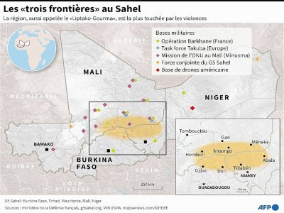Les "trois frontières" au Sahel - [AFP]