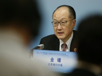 Le président de la Banque mondiale Jim Yong Kim, le 6 novembre 2018 à Pékin - THOMAS PETER [POOL/AFP/Archives]