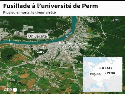Fusillade à l'université de Perm - Simon MALFATTO [AFP]