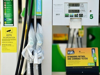 Une station BP à l'arrêt faute d'essence, le 24 septembre 2021 à Hildenborough dans le Sud-Est de l'Angleterre - Ben STANSALL [AFP]