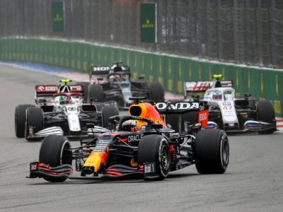 Le pilote néerlandais Max Verstappen (Red Bull), lors du Grand Prix de Russie de Formule 1, le 26 septembre 2021 sur le circuit de Sotchi - Alexander NEMENOV [AFP]