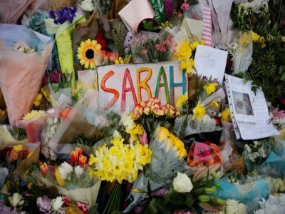 Hommage le 17 mars 2021 à Londres à Sarah Everard, dont le corps avait été retrouvé dans le Kent sept jours après sa disparition - Tolga Akmen [AFP/Archives]