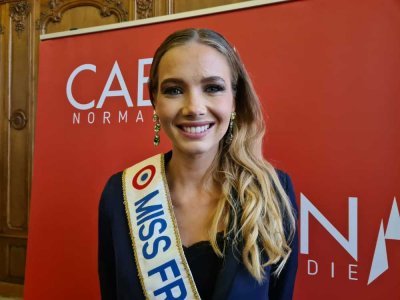 La Caennaise Amandine Petit, Miss France 2021. - Léa Quinio