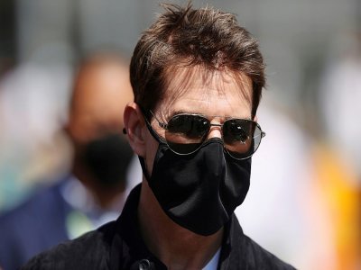 L'acteur américain Tom Cruise sur le circuit de Silverstone, en Angleterre, le 18 juillet 2021 - LARS BARON [POOL/AFP/Archives]