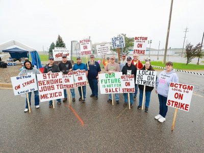 Des salariés de Kellogg's en grève à Battle Creek, dans le Michigan, le 7 octobre 2021 - Rey Del Rio [GETTY IMAGES NORTH AMERICA/AFP]