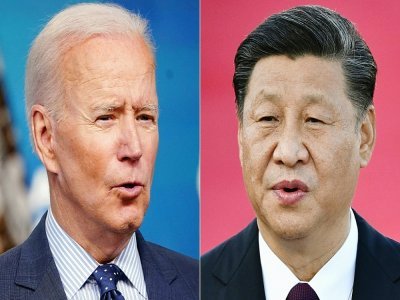 Combo photo du président américain Joe Biden (G) et de son homologue Xi Jinping - MANDEL NGAN, Anthony WALLACE [AFP]