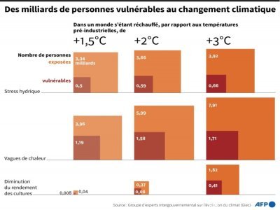 Des milliards de personnes vulnérables au changement climatique - Simon MALFATTO [AFP]