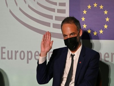 Raphaël Glucksmann, président de la commission du parlement européen sur l'ingérence étrangère dans les processus démocratiques de l'UE, en visite à Taïwan, le 5 novembre 2021 - Sam Yeh [AFP/Archives]