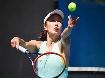 La joueuse de tennis chinoise Peng Shuai, dont on est sans nouvelles depuis début novembre, le  13 janvier 2019 lors de l'Australian Open à Melbourne - William WEST [AFP/Archives]