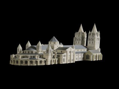 Avant de réaliser la maquette en version papier, Etienne Dumortier a réalisé un projet en 3D.