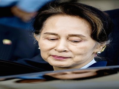 Aung San Suu Kyi devant la Cour internationale de justice de l'ONU le 11 décembre 2019 à La Haye - Koen Van WEEL [ANP/AFP/Archives]