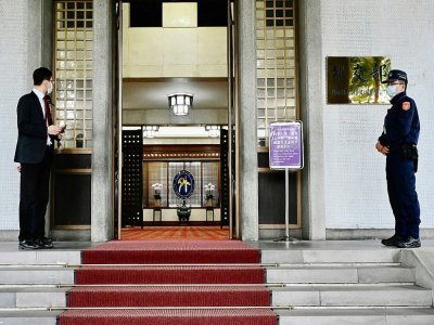 L'entrée du ministère taïwanais des Affaires étrangères, le 10 décembre 2020 à Taipei - Sam Yeh [AFP]