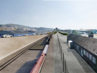 Les voies ferrées seront ensuite visibles de tous, une fois la déconstruction de la trémie ferroviaire terminée. - SNCF Réseau