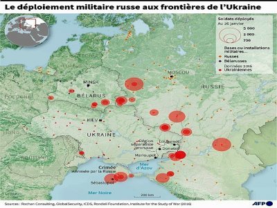 Le déploiement militaire russe aux frontières de l'Ukraine - Patricio ARANA [AFP]