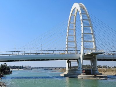 Un pont de la ville d'Amarah, dans la province de Missane, le 16 février 2022 en Irak - Asaad NIAZI [AFP]