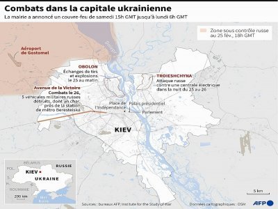 Combats dans la capitale ukrainienne - [AFP]